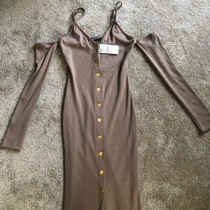 fashion nova Snap button dress